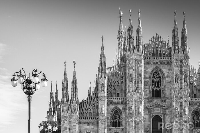 Canvas de gotische kathedraal van Milaan