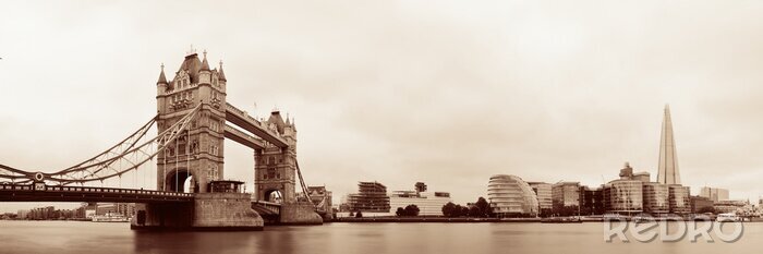 Canvas De Londense brug in de skyline