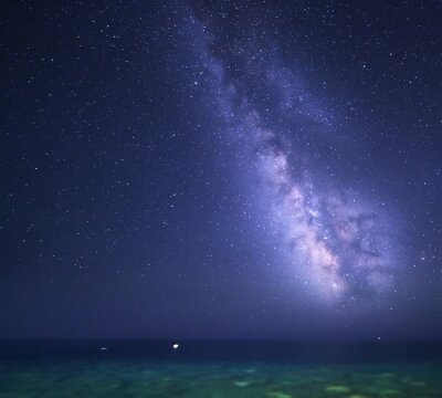 De Melkweg gezien vanaf het strand