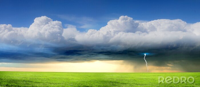Canvas De natuur in de storm
