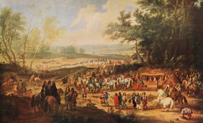 Canvas De reis van Lodewijk XIV