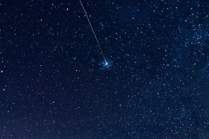 Canvas De sterrenhemel boven de horizon