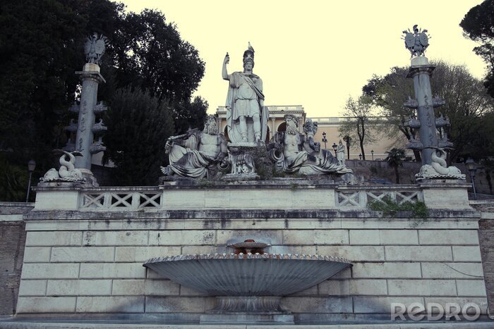 Canvas Dea di Roma-fontein in Rome