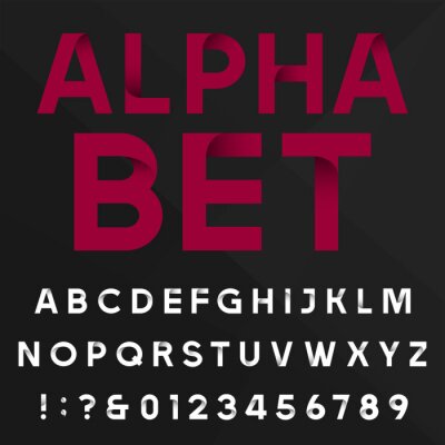 Decoratief alfabet lettertype