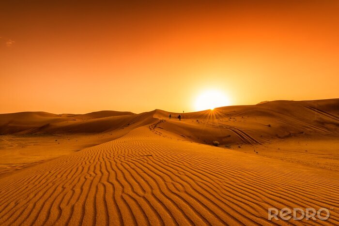 Canvas Desert, sunset in desert, desert in Dubai