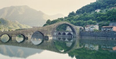 Canvas Devils Bridge Italië