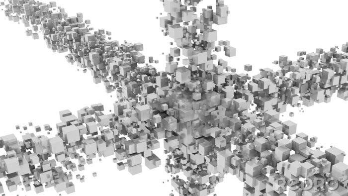 Canvas Digitale 3D achtergrond