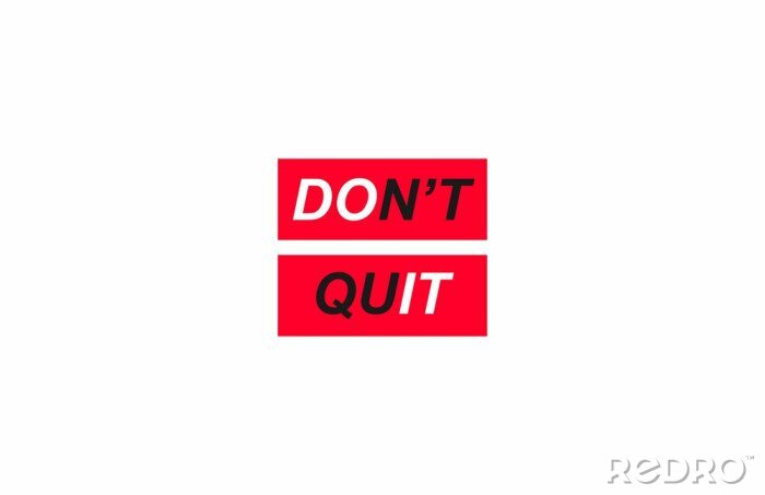Canvas Dont Quit sticker tee graphic