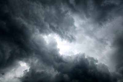 Canvas Dramatische Wolken Achtergrond
