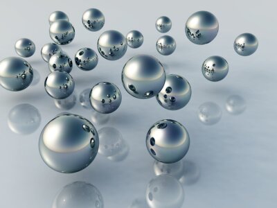 Canvas Driedimensionale 3D-ballen