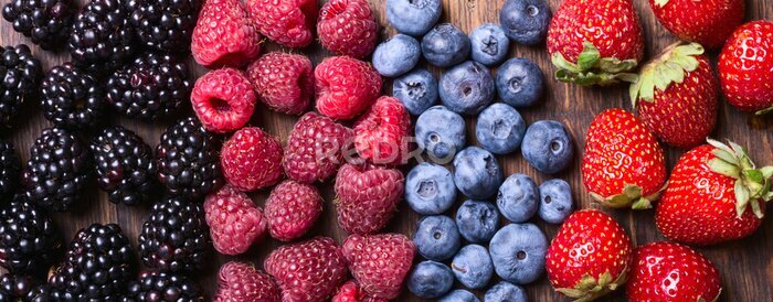 Canvas Een compositie van zomerfruit