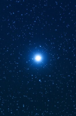 Een heldere ster in de galaxy