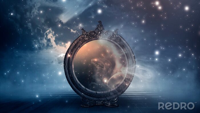 Canvas Een magische fantasiespiegel