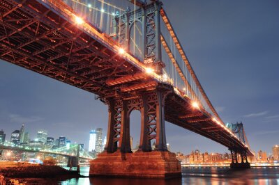 Een nacht in de stad en de Manhattan Bridge