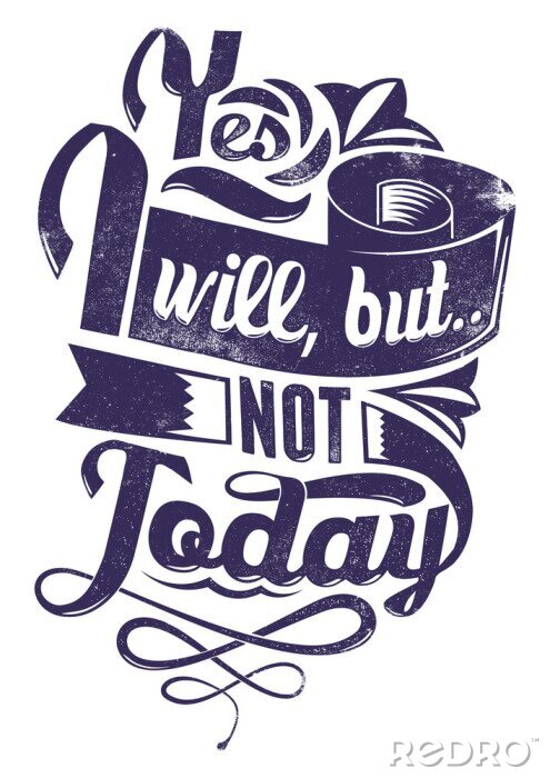 Canvas Een quote over luiheid