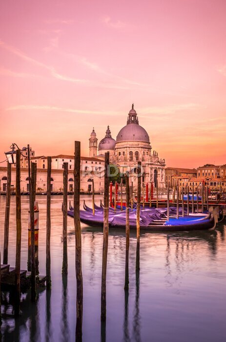 Canvas Een warme avond in Venetië