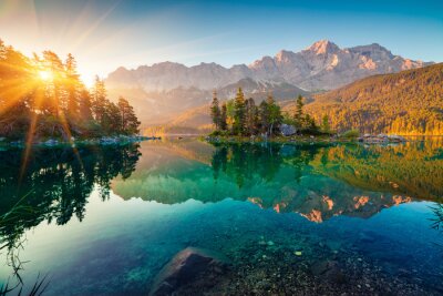 Eibsee met het Zugspitze-gebergte