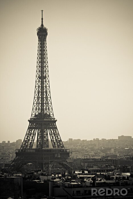 Canvas Eiffeltoren Hazy