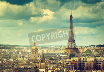 Canvas Eiffeltoren, Parijs. Frankrijk
