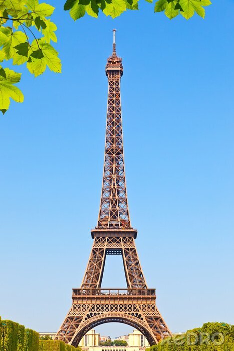 Canvas Eiffeltoren van Parijs tegen de hemel