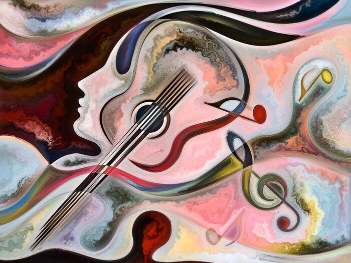 Canvas Elegantie van innerlijke kleuren