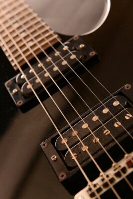 Canvas Elektrische gitaar, close-up