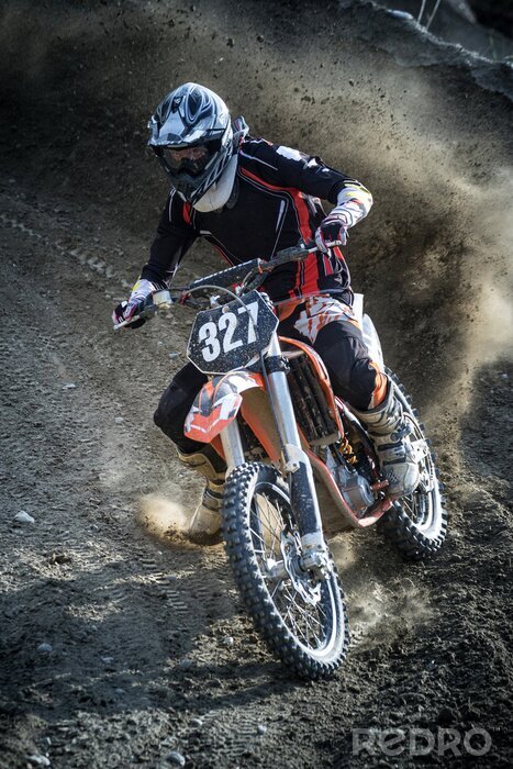 Canvas Extreem motorcross rijden