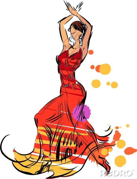 Canvas Flamencodanser