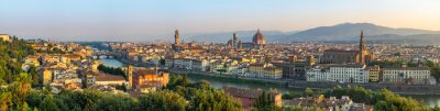 Canvas Florence skyline panorama van de stad - Florence - Italië