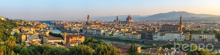 Canvas Florence skyline panorama van de stad - Florence - Italië