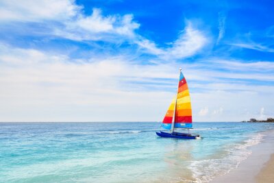 Canvas Florida Fort Myers Beach zeilboot in de VS