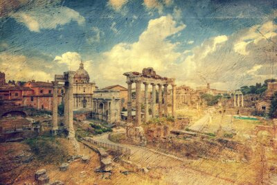 Canvas Foro Romano. Rome. Italië.
