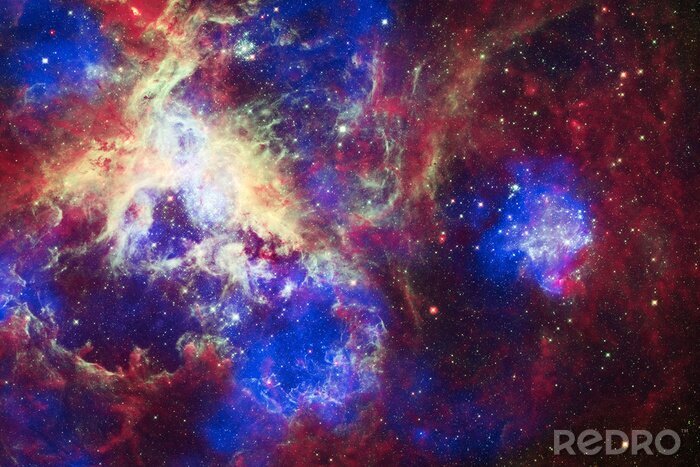 Canvas Galaxy en kleurrijke nevels