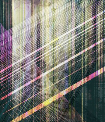 Fotobehang Gekleurde strepen van licht