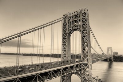 George Washington Bridge zwart en wit