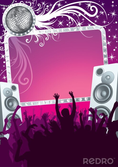 Canvas Glamour disco party in de nachtclub