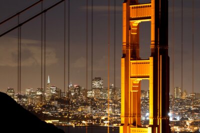 Golden Gate bij nacht