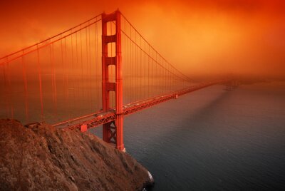 Golden Gate Bridge op de helling
