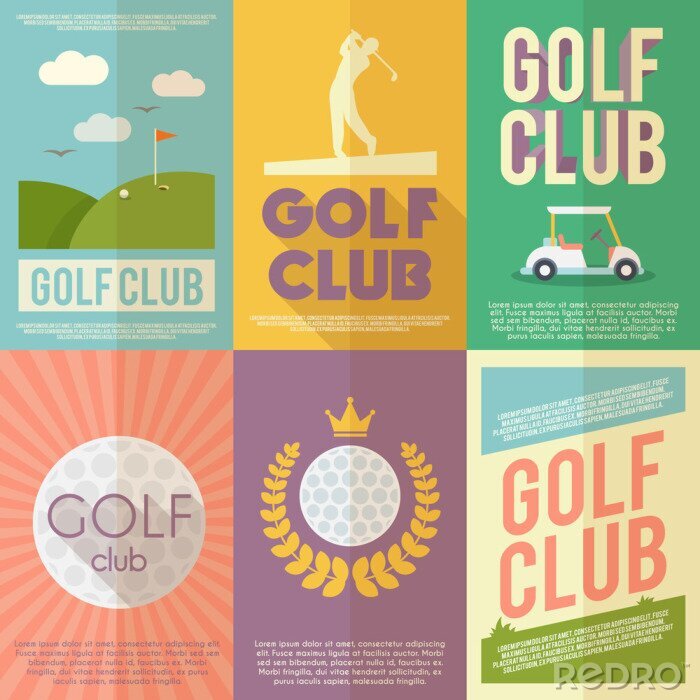 Canvas Golf Poster Set