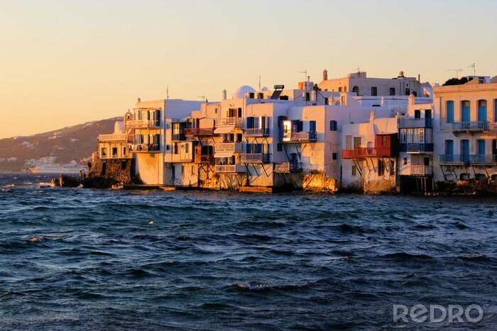 Canvas Grieks stadspanorama