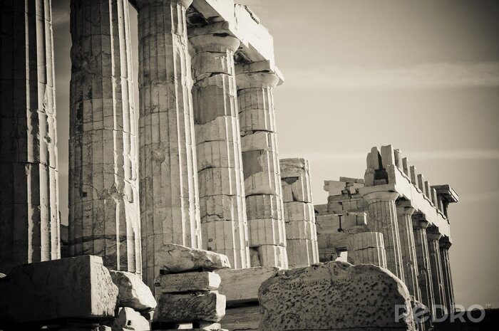 Canvas Griekse kolommen