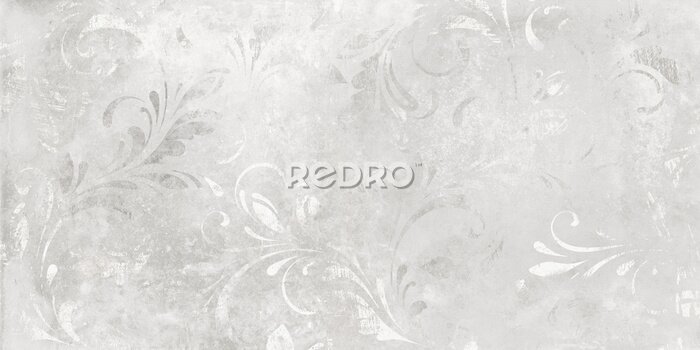 Canvas Grijze betonnen achtergrond met ornamenten