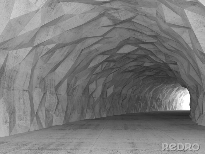 Canvas Halfronde ondergrondse tunnel