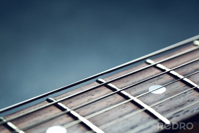 Canvas Hals van de gitaar close-up