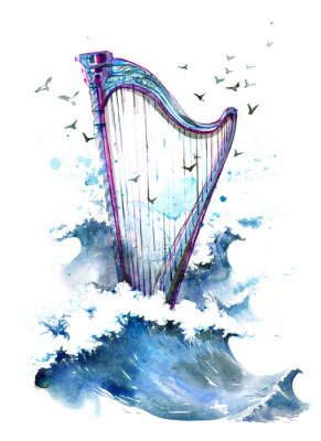 Canvas harp