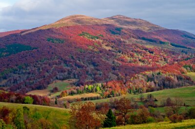 Canvas Herfst in de bergen