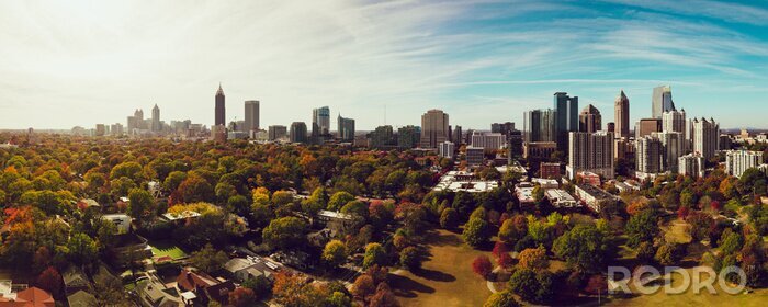 Canvas Herfst skyline van Atlanta