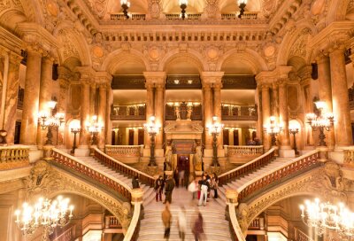 het interieur van de Grand Opera in Parijs