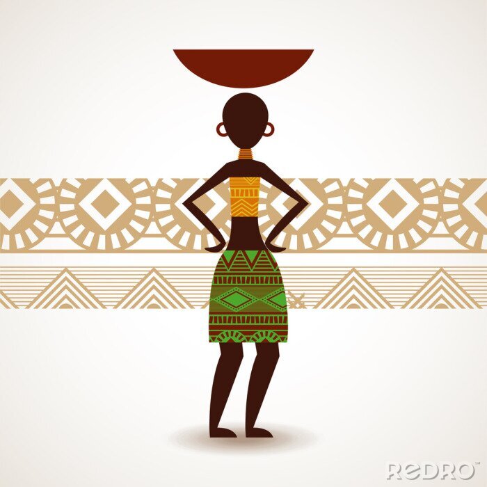 Canvas Het ontwerp van Afrika