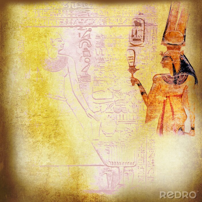 Canvas Het oude Egypte behang met Queen Nefertari